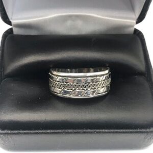 925 Sterling Silver Spinner Band Men’s Ring Size 11